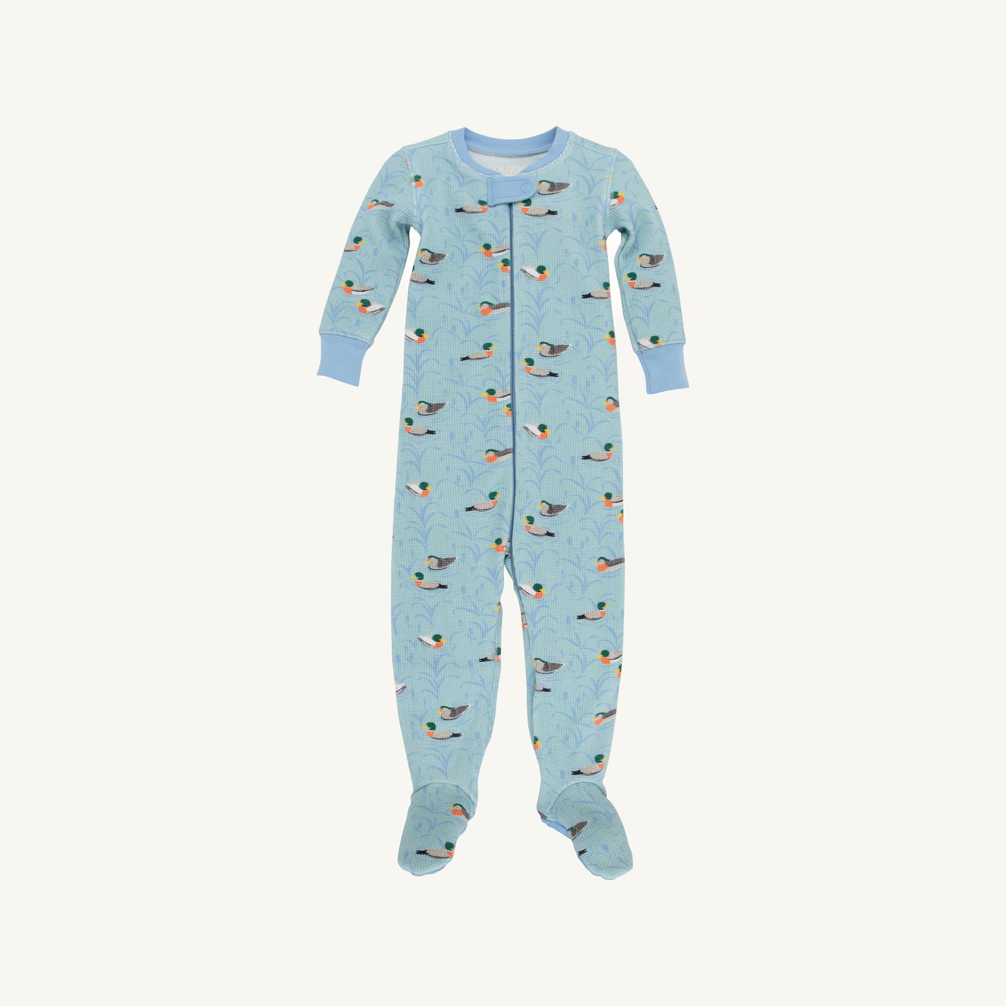 Knox's Night Night Footed - Ducks Waffle Knit
