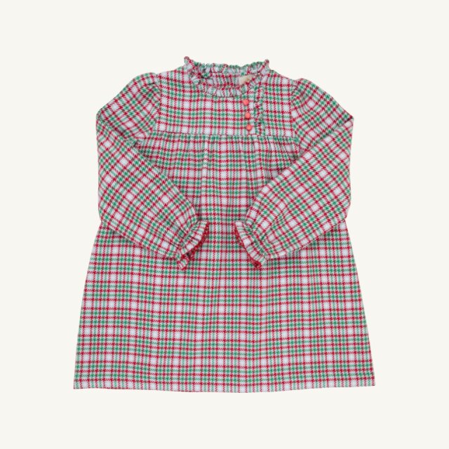 Long Sleeve Mary Baker Day Dress- Plaid