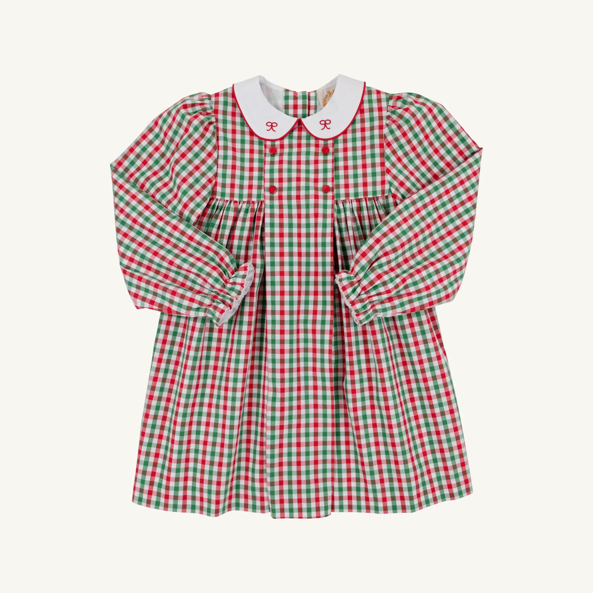 Della Marie Dress- Red/Green Gingham