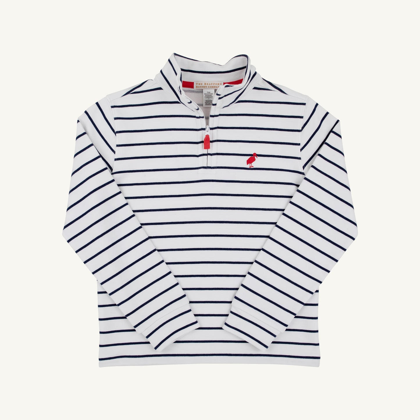 Hayword Half-Zip- Nantucket Navy Stripe