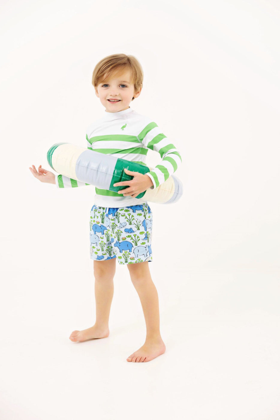 Tortola Swim Trunks- Hippos
