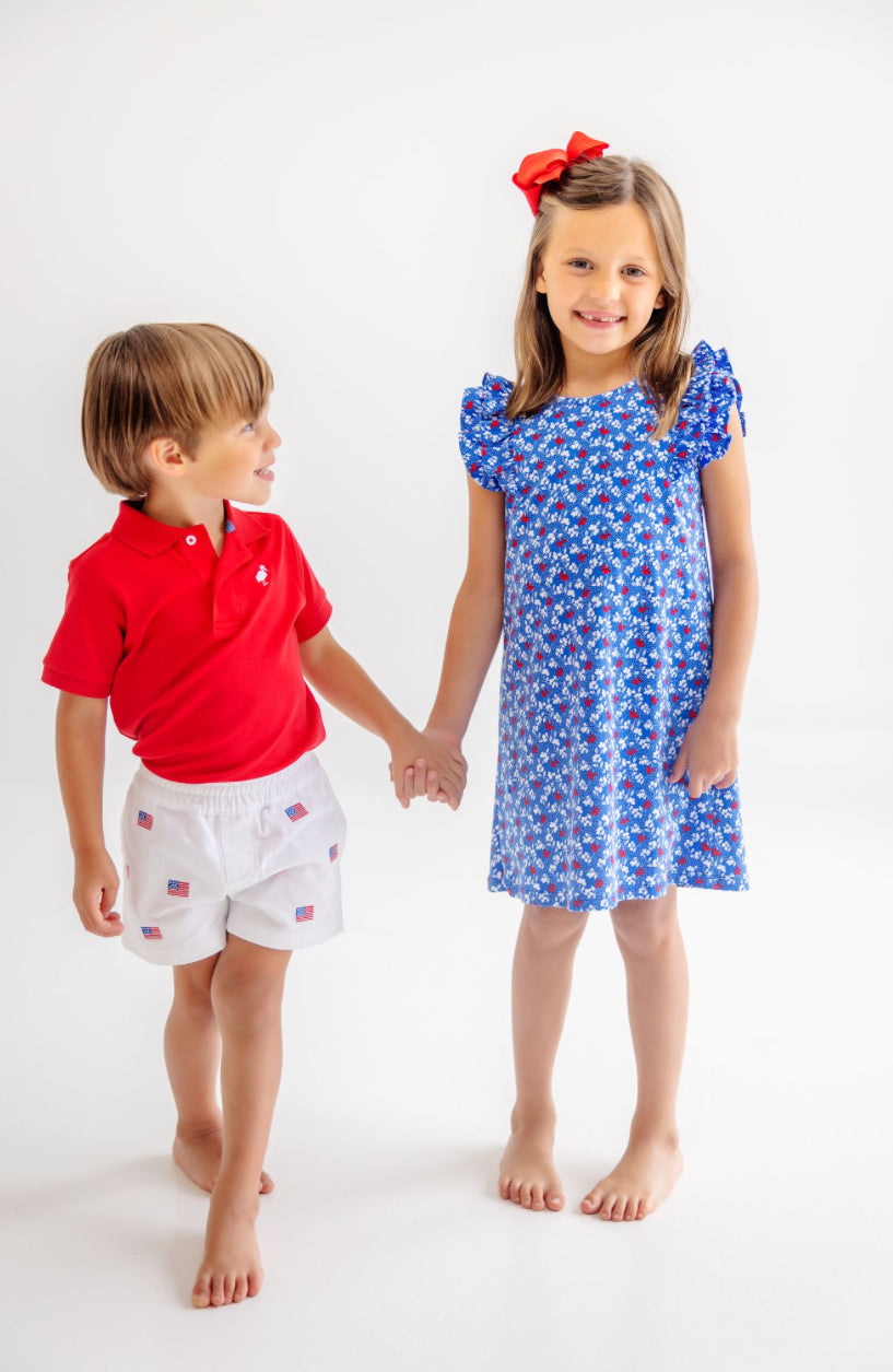 Ruehling Ruffle Dress- Petals