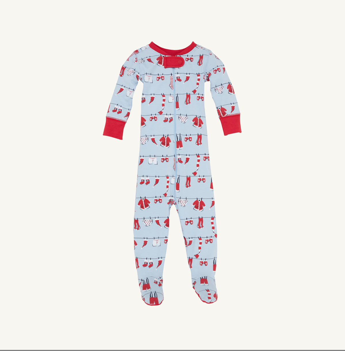 Knox's Night Night Footed- Santa’s Laundry