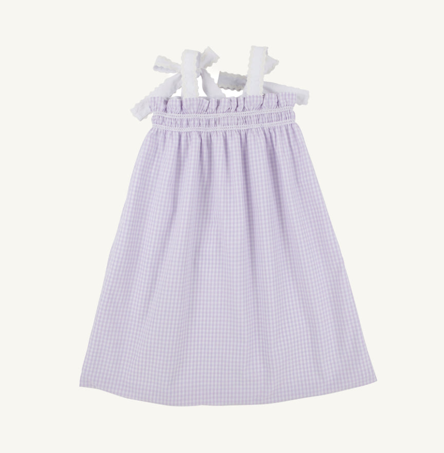 Laineys Little Dress - Lavender Gingham