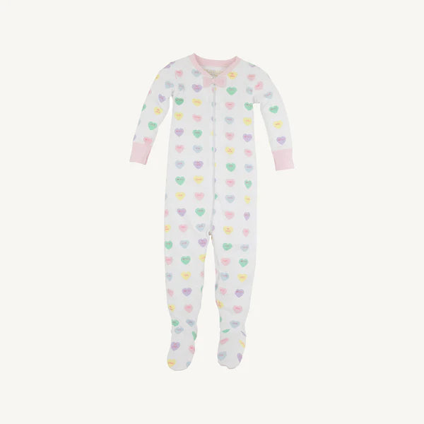 Noelle's Night Night Footed- Hearts