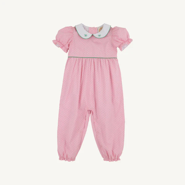 Short Sleeve Britt Romper- Pink