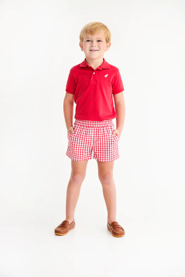 Sheffield Shorts- Red Gingham