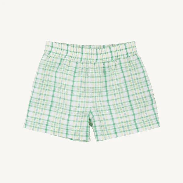 Sheffield Shorts - Green Seersucker