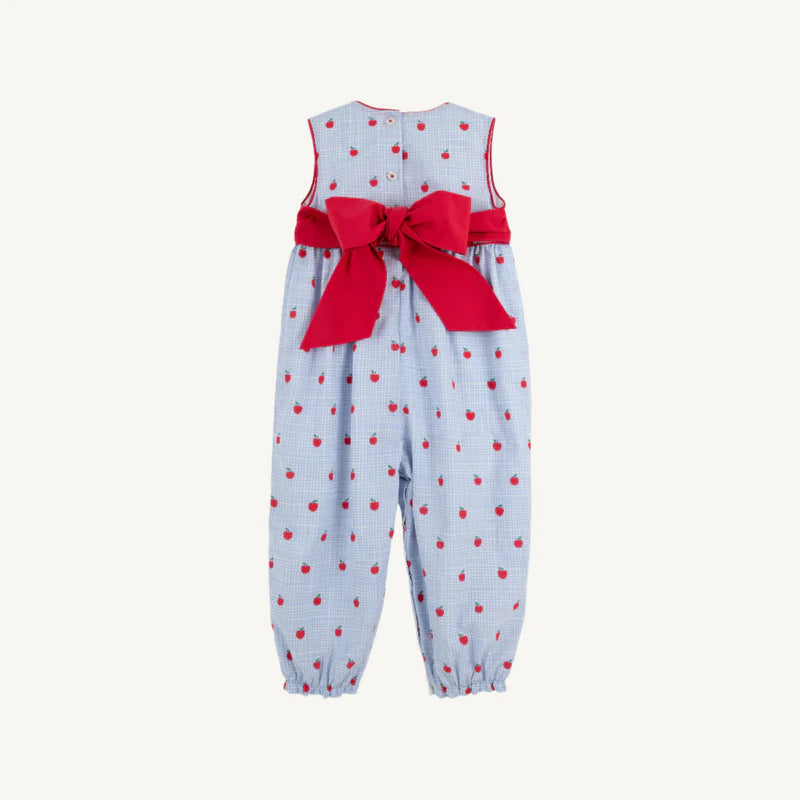 Sleeveless Rebecca Romper - Apples
