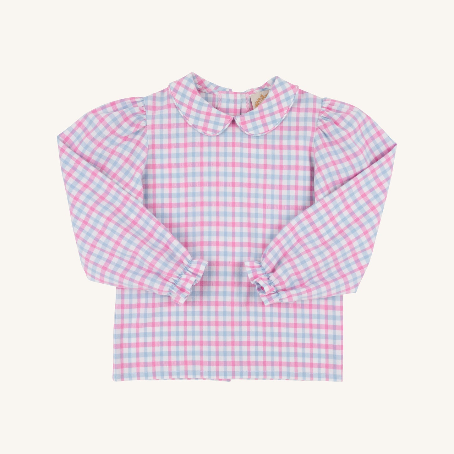 Maude's Peter Pan Collar- Pink Plaid