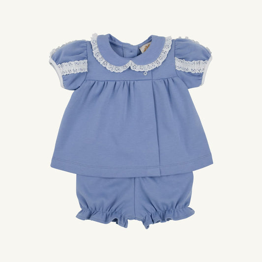 Mary Baker Bloomer Set- Periwinkle