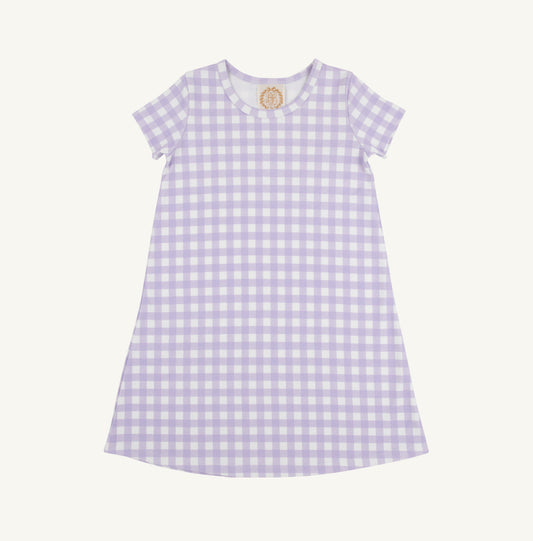 Polly Play Dress - Purple Gingham