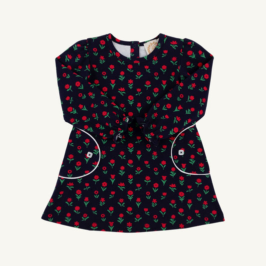Sadie Sweatshirt Dress - Flowers
