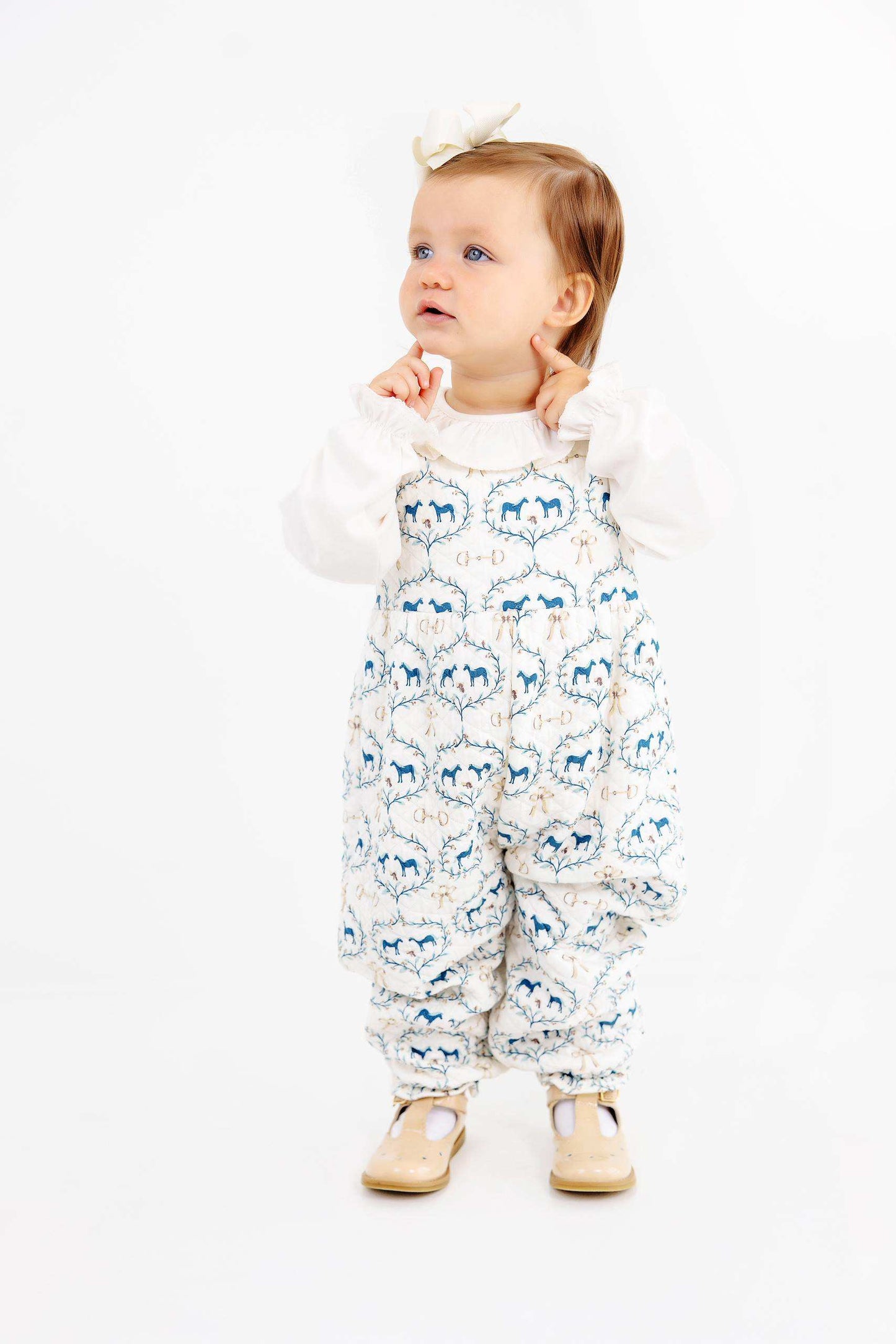 Sleeveless Rebecca Romper- Horses