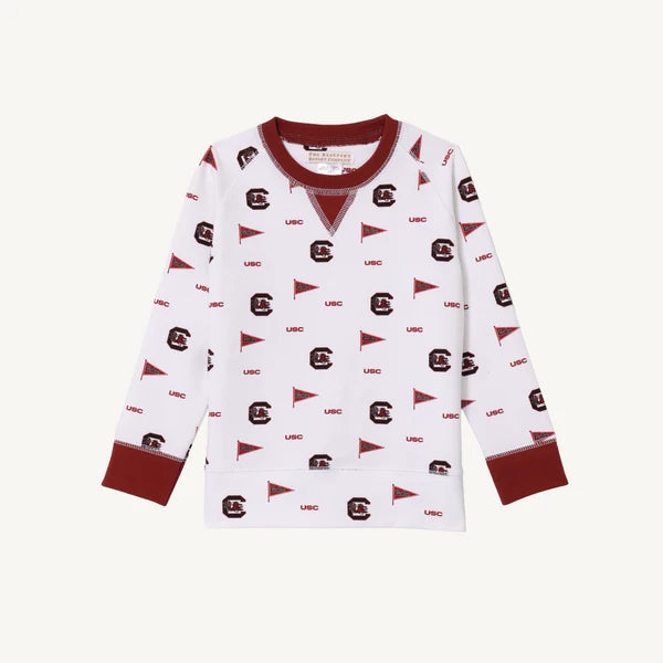 Cassidy Comfy Crewneck - Boys- Gamecock