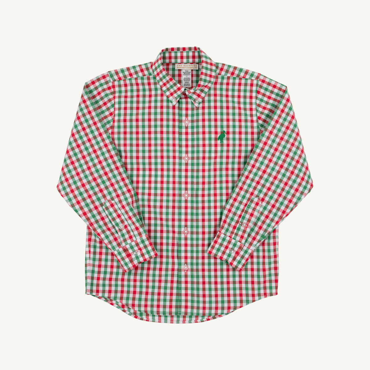 Deans List Dress Shirt- Red/Green Gingham