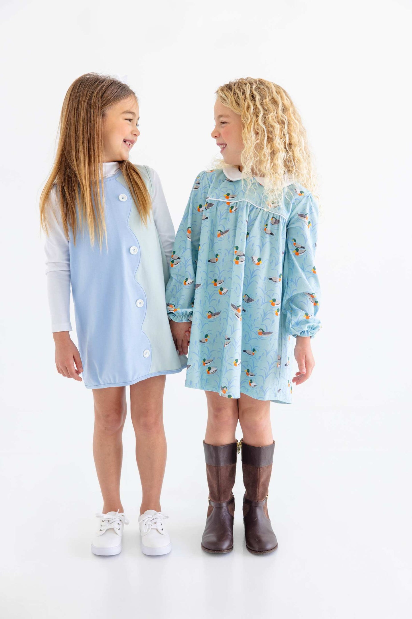 Long Sleeve Maerin Fitz Frock- Ducks