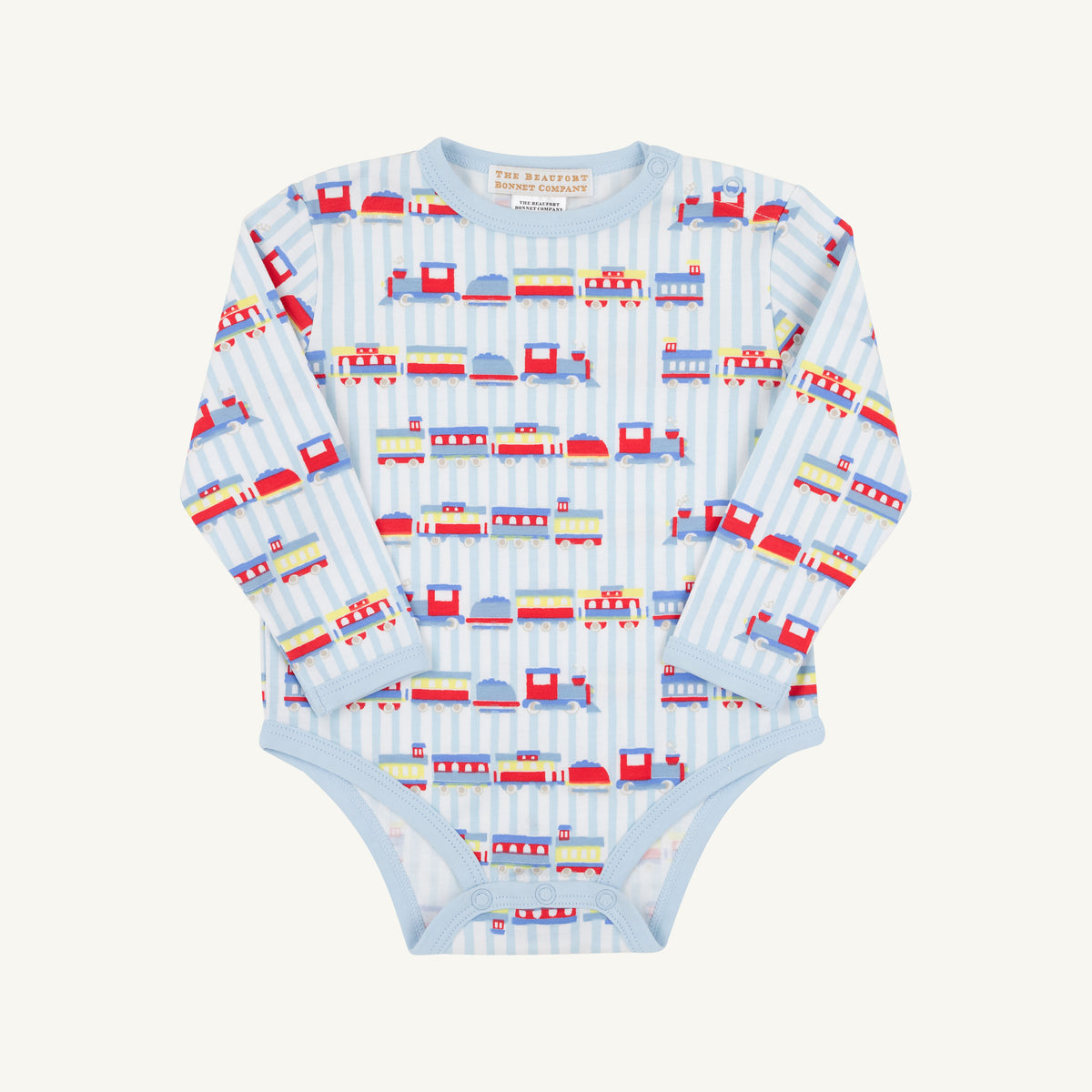 Long Sleeve Walt Onesie- Trains
