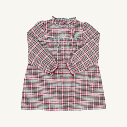 Long Sleeve Mary Baker Day Dress- Plaid