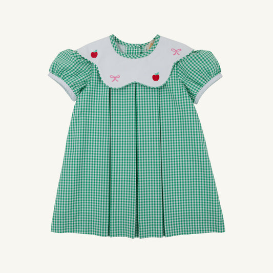 Frenchy Frock- Green Gingham