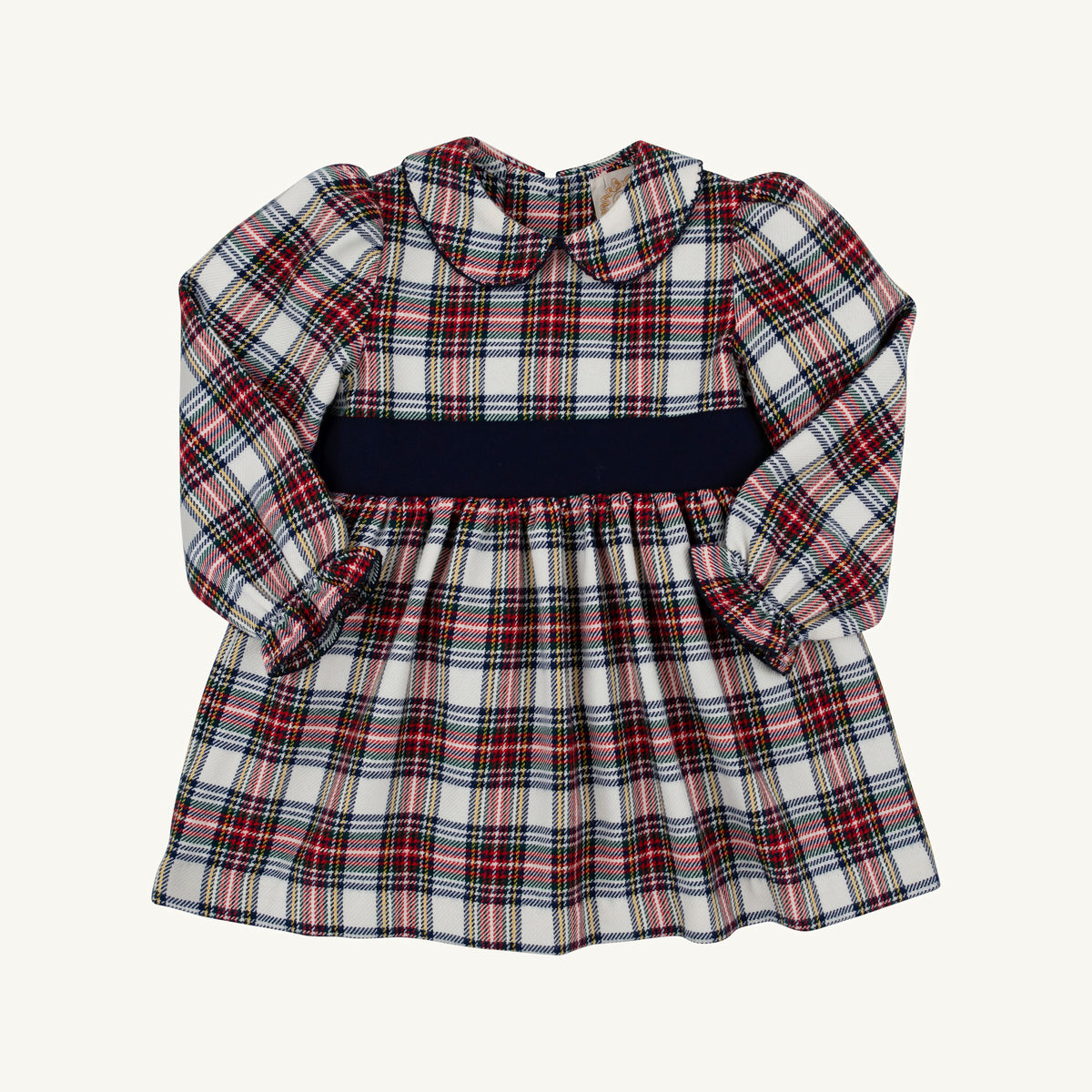 Long Sleeve Cindy Lou Sash Dress- Paris Pike Plaid