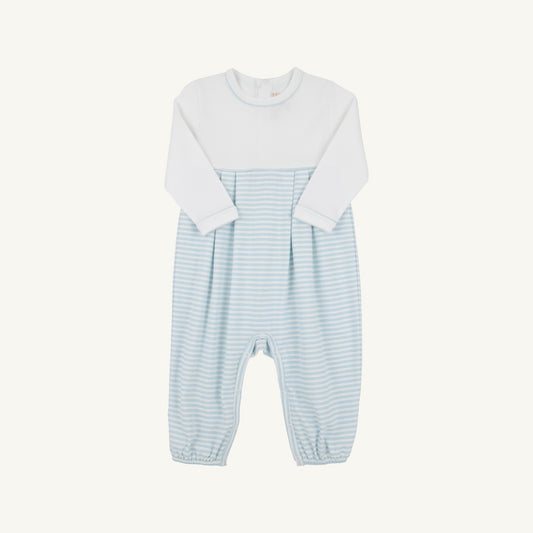 Long Sleeve Bradford Romper- Blue