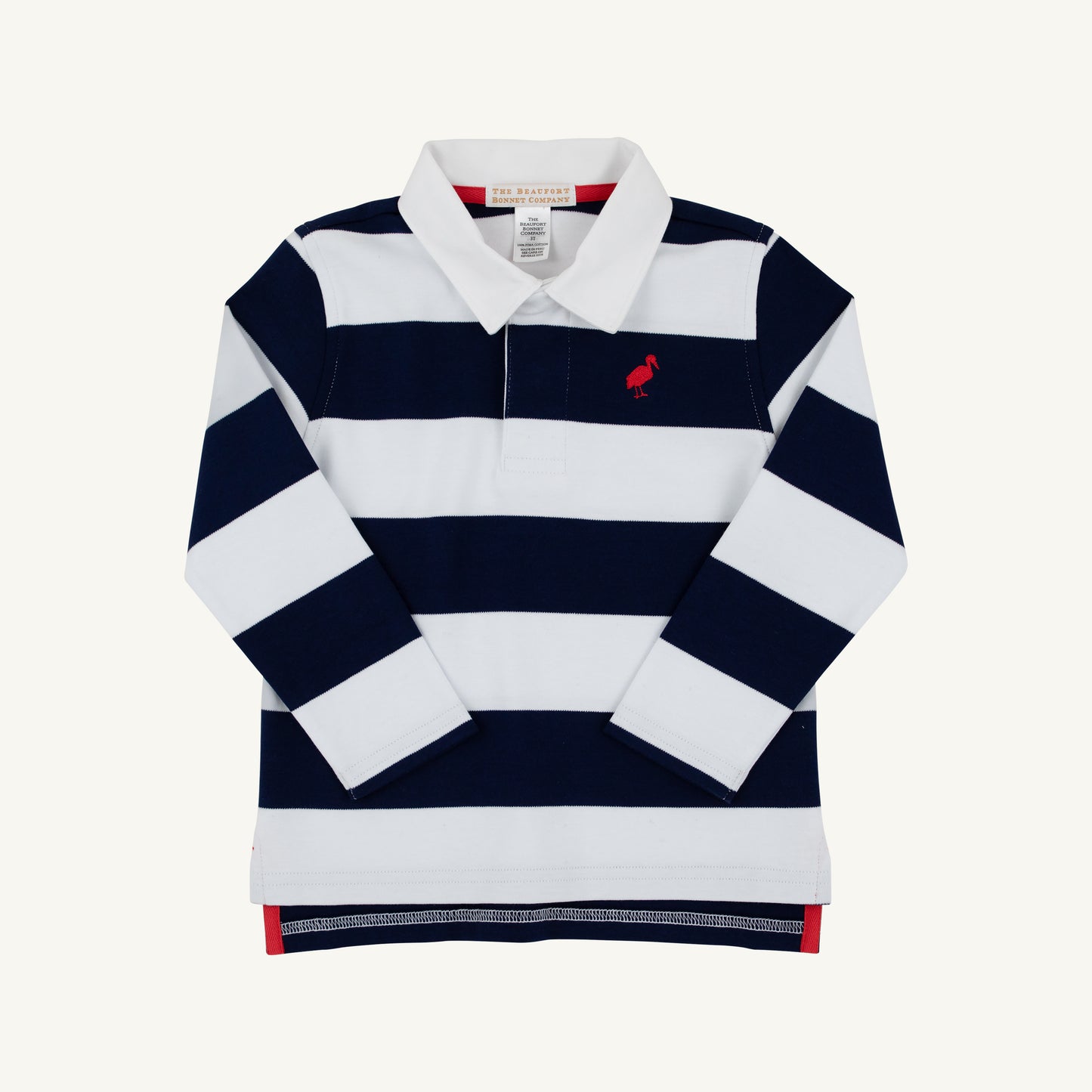 Rollins Rugby Shirt- Navy Stripe