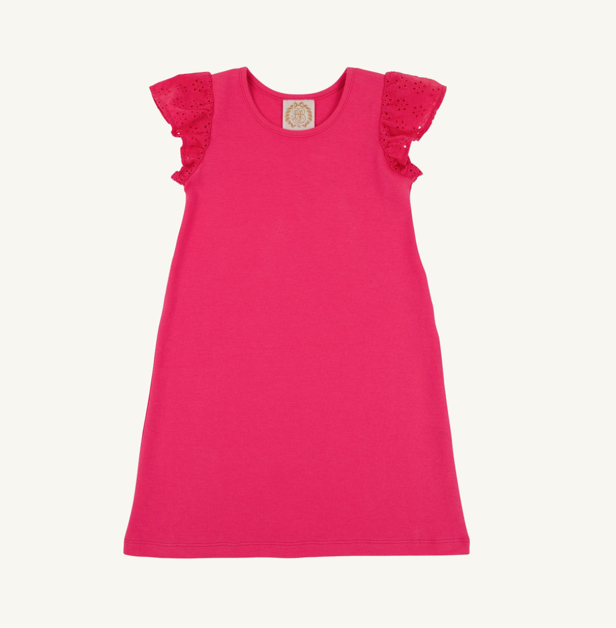 Ellen`s Eyelet Dress- Palm Springs Punch