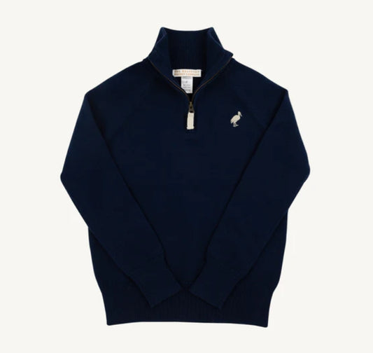 Hayden Half Zip Sweater- Navy