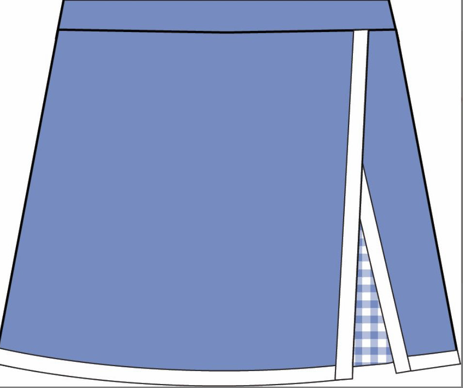 Prepletic Samantha Skort- Periwinkle
