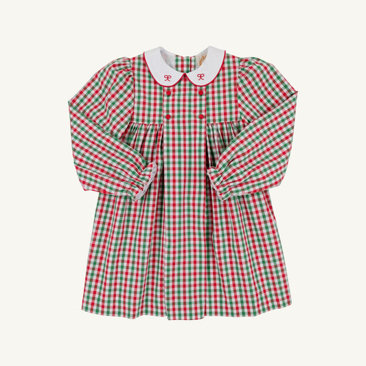 Della Marie Dress- Red/Green Gingham