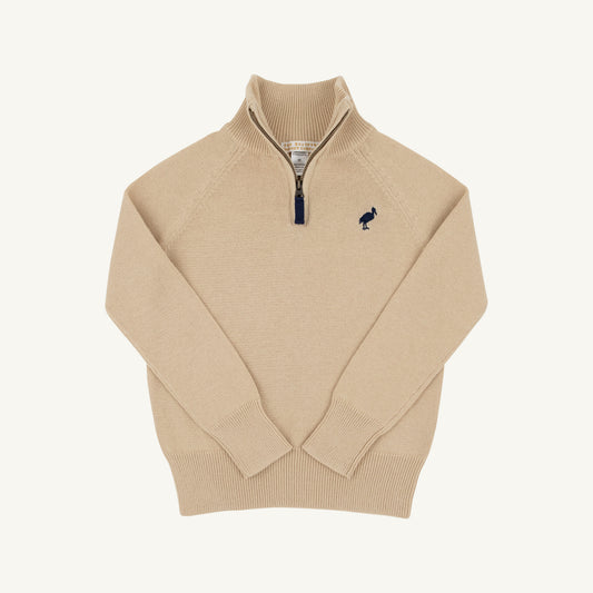 Hayden Half Zip Sweater- Khaki