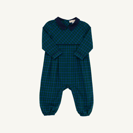 Long Sleeve Bradford Romper- Flannel Plaid
