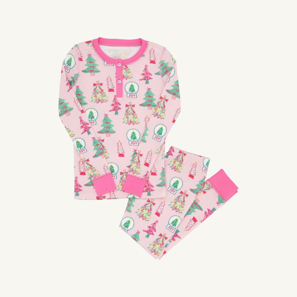 Payton Pajama Set- Pink Trees