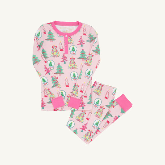 Payton Pajama Set- Pink Trees