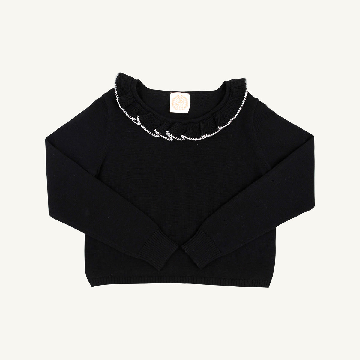 Reece Ruffle Sweater- Black