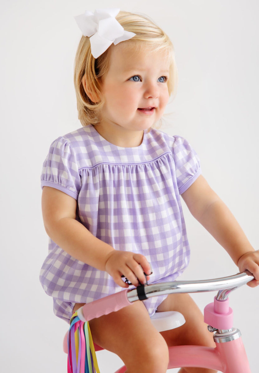 Blythe Bubble - Purple Gingham