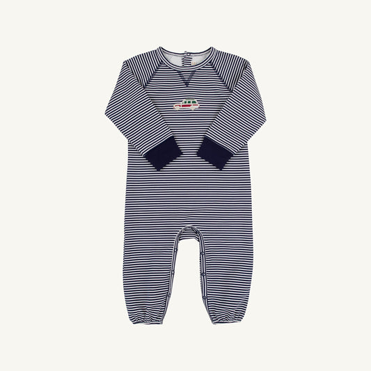 Cassidy Comfy Crewneck Romper - Wagon