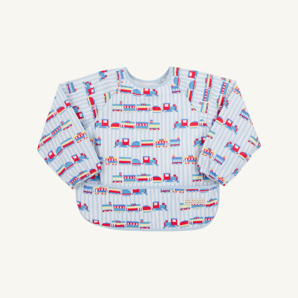 Biscuit Bib- Trains
