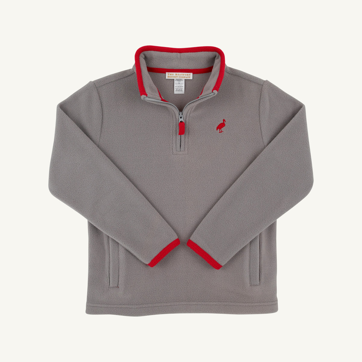 Hayword Half Zip- Gray Fleece