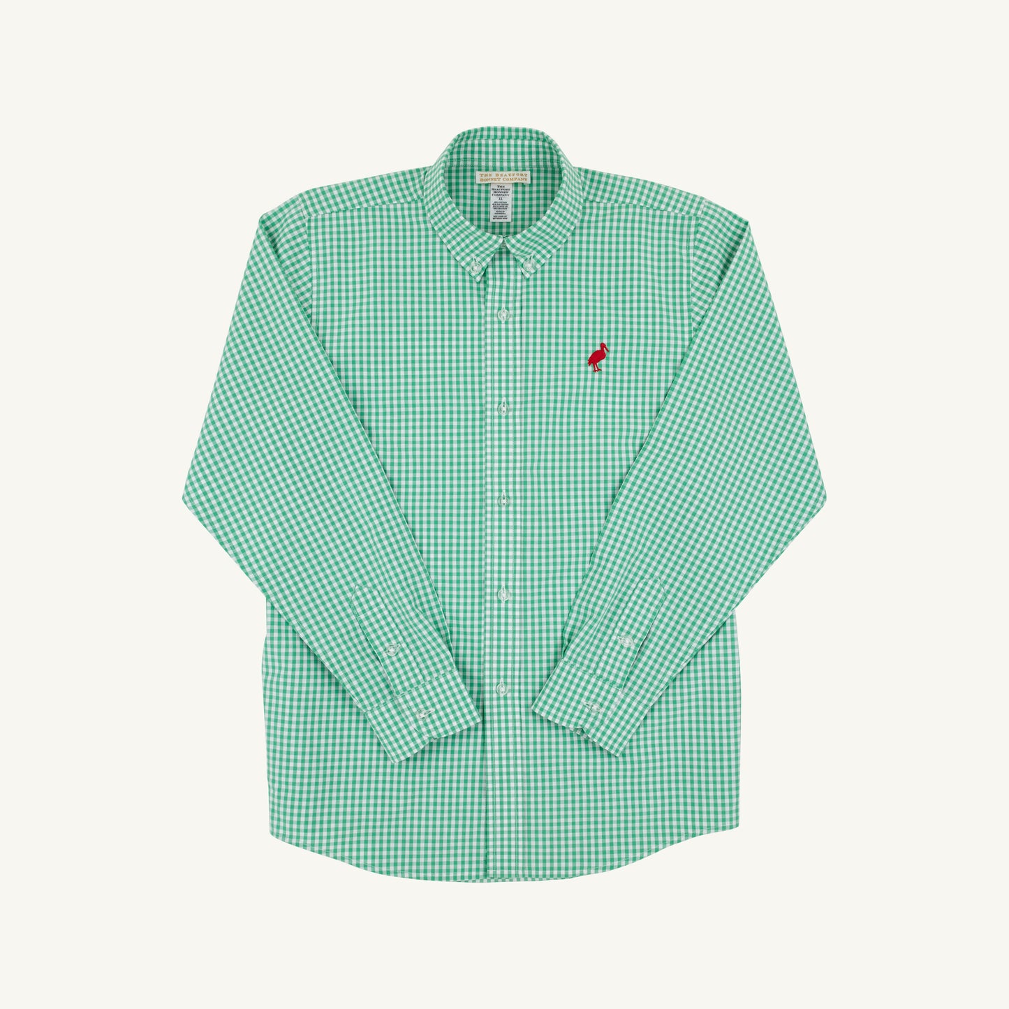 Deans List Dress Shirt- Green Gingham