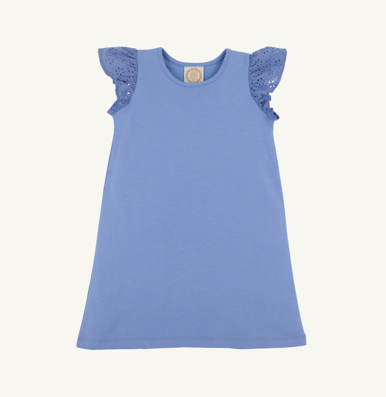 Ellen's Eyelet Dress- Blue