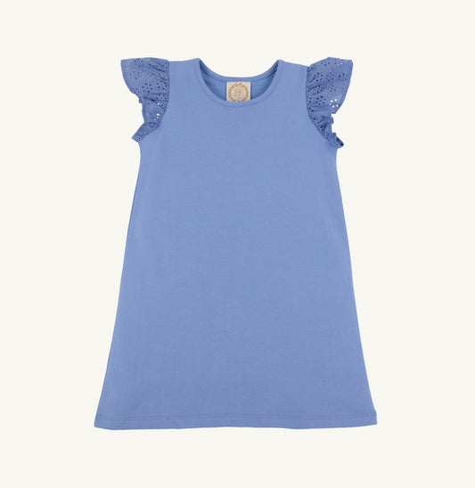 Ellen's Eyelet Dress- Blue
