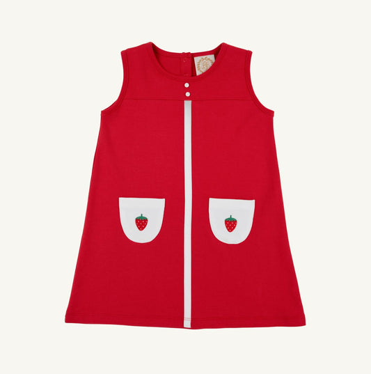 Peggy Pocket Dress- Strawberries