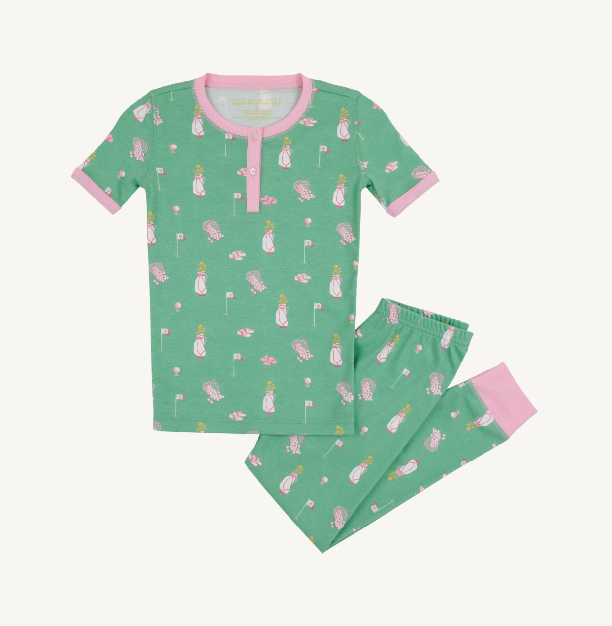 Sara Janes Short Sleeve Set- Golf