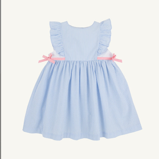 Pammy's Pinafore Dress-Seersucker