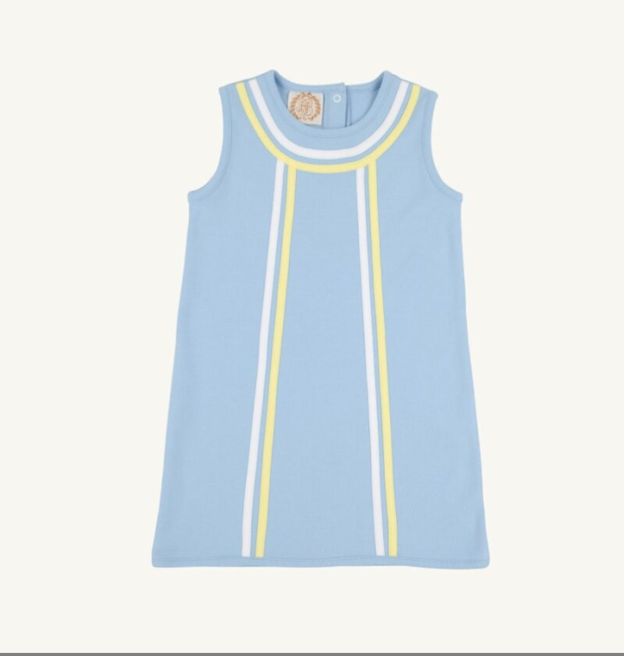 Annie Apron Dress- Blue/Yellow
