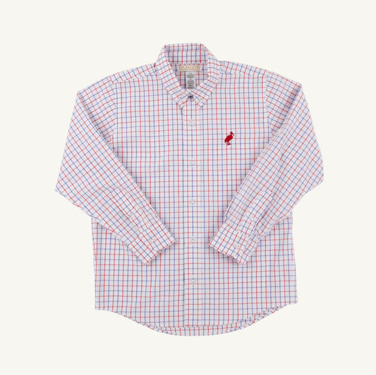 Dean's List Dress Shirt - Red Plaid