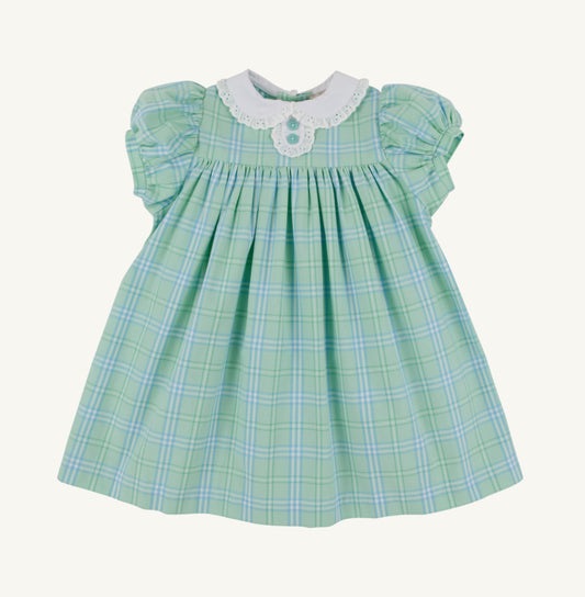 Mary Dal Dress - Green Plaid