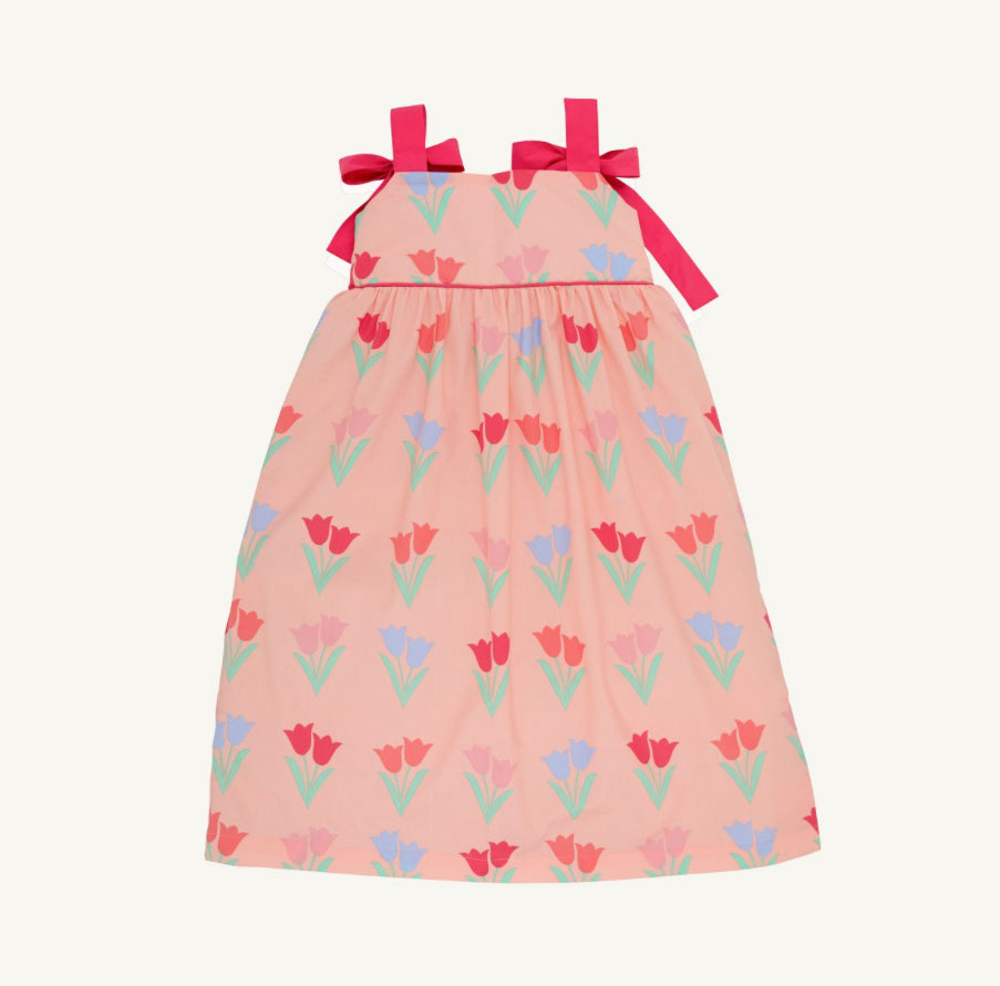 Macie Midi Dress - Tulips